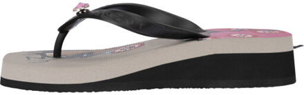 Beach printed claudia mid heel taupe - 39-40