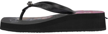 Beach printed claudia mid heel zwart - 41-42