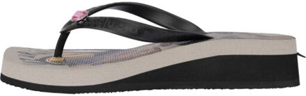 Beach printed stella mid heel taupe - 37-38