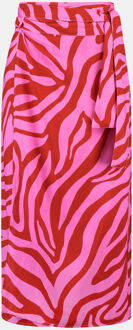 Beachlife 802A - Pink Zebra Skirt Rok Dames Roze - L