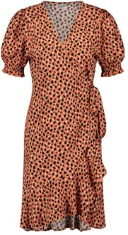 Beachlife Leopard Spots overslag Strandjurk Dames S Bruin dessin