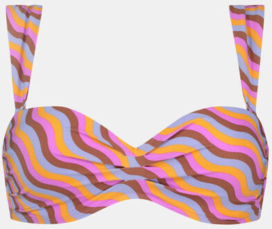 Beachlife The Wave Padded Wired Bikini Top Roze - 40C