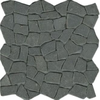 Beachstone mozaiek 29,4x29,4 cm prijs is per vel, lava zwart