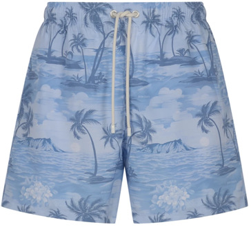 Beachwear Palm Angels , Blue , Heren - Xl,L,M,S