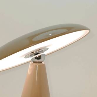 Beacon LED tafellamp Kinoko, bruin, IP44, hoogte 27 cm lichtbruin