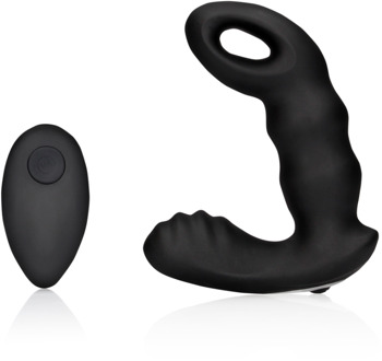 Beaded Vibrerende Prostaat Massager met Afstandsbediening - Zwart