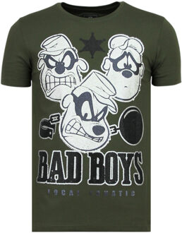 Beagle Boys - Grappige T shirt Mannen - 6319G - Groen - Maten: XL