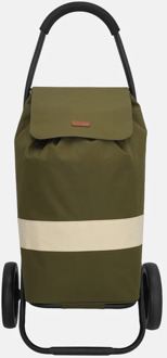 Beagles boodschappentrolley olijfgroen - No Size