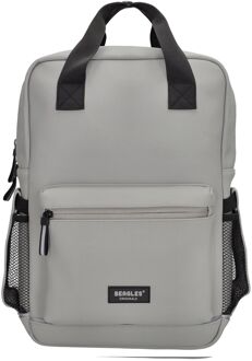 Beagles Original laptop laptop rugzak lightgrey Grijs - H 40 x B 37 x D 10,5 cm