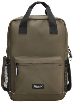 Beagles Original laptop laptop rugzak olivegreen Groen - H 40 x B 37 x D 10,5 cm