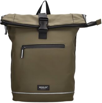 Beagles Originals Panniers olivegreen schooltas Groen - H 56 x B 40 x D 13 cm