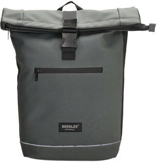 Beagles Originals Rolltop Rugtas Waterproof 15.6" grijs - H 56 x B 40 x D 13 cm