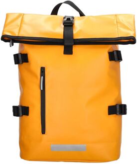 Beagles Originals Tokyo Rolltop Rugtas Waterproof 15,6" okergeel - H 45 x B 38 x D 10 cm