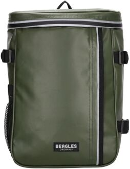 Beagles Originals Tokyo Tarp Rugtas S Waterproof olijfgroen - H 35 x B 23,5 x D 11 cm