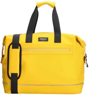 Beagles Originals Weekendtas Reistas Waterproof geel - H 40 x B 56 x D 16,5 cm