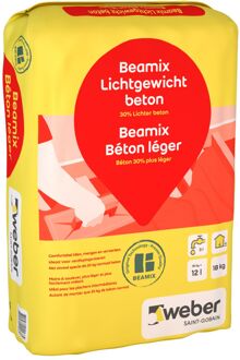 Beamix Weber Beamix Lichtgewicht Betonmortel - 18kg - Grijs