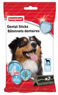 Beaphar dental sticks middel/grote hond - 7 stuks - 182 gram