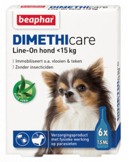 Beaphar Dimethicare Line-on Hond <15 kg - 6 Pipetten