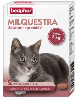 Beaphar Milquestra - Kat 2 Tot 12 kg - 2 tabletten