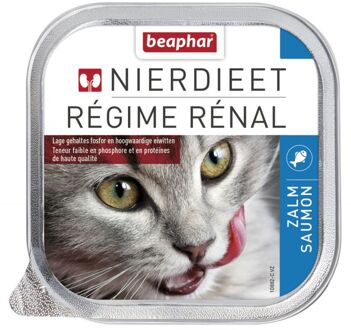 Beaphar Nierdieet Zalm - Kattenvoer -  16 x 100 g