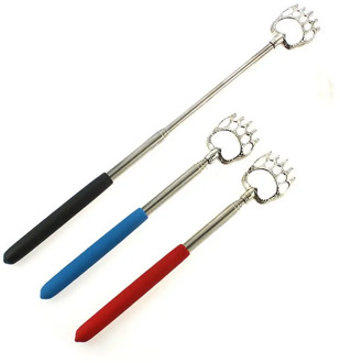 Bear claw stainless steel massage Telescopic back Scratcher Portable Scratching Massage Kit Handy Pen Clip
