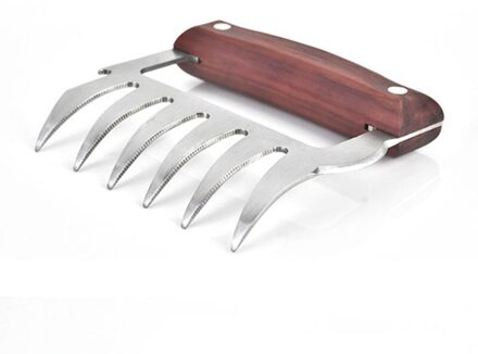 Bear Claw Vorm Vlees Shredder Vork Rvs Bbq Barbecue Shredder Tool Cut Kip Eend Turkije Stabilizer Pull Shred Vork 1