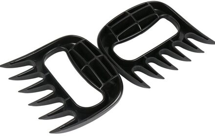 Bear Claw Vorm Vlees Shredder Vork Rvs Bbq Barbecue Shredder Tool Cut Kip Eend Turkije Stabilizer Pull Shred Vork 2stk