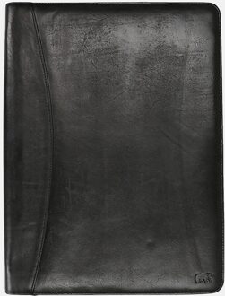 Bear Design A4 leren schrijfmap zwart