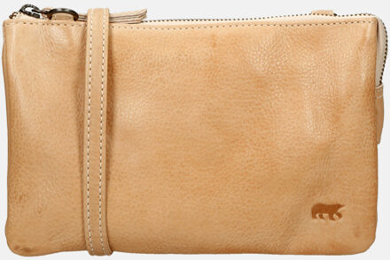 Bear Design Cow Lavato Clutch beige Damestas - H 14 x B 22 x D 2