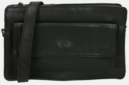 Bear Design crossbody tas black Zwart