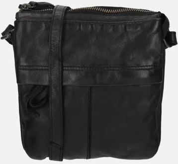Bear Design crossbody tas black Zwart