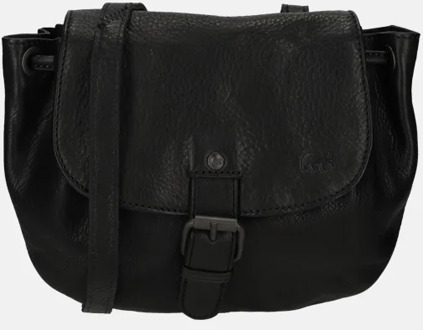 Bear Design crossbody tas black Zwart