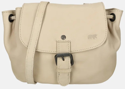 Bear Design crossbody tas feather Beige