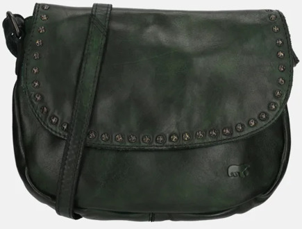Bear Design crossbody tas studs green Groen