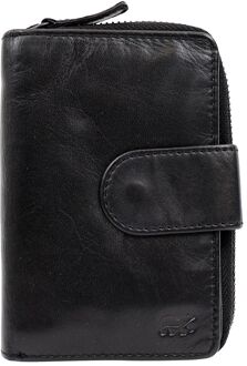 Bear Design Dames portemonnee Cow Lavato Leer - zwart
