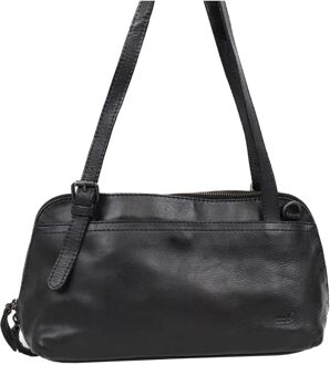 Bear Design Daphne Shoulderbag black handtas dames Beige - H 17 x B 33,5 x D 7,5 cm