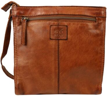 Bear Design Davitha Shoulderbag cognac schoudertas dames - H 22.5 x B 22.5 x D 6 cm