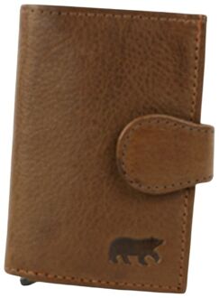 Bear Design Elsie Cardholder Wallet brown pasjeshouder dames Bruin - H 10 x B 7 x D 2 cm