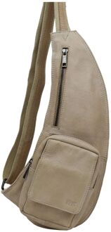 Bear Design Han Crossbody feather damestas Beige - H 43 x B 17 x D 10 cm