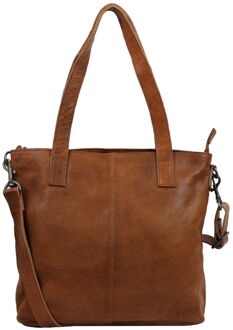 Bear Design Jilke Shoulderbag cognac schoudertas dames - H 28,5 x B 33,5 x D 8,5 cm