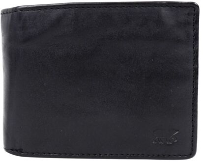 Bear Design Jim Billfold Wallet black dames portemonnee Zwart - H 9 x B 11 x D 2 cm