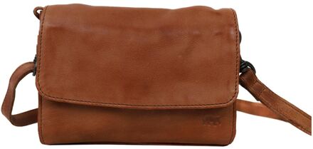 Bear Design Joelle Shoulderbag cognac damestas - H 14 x B 20 x D 6 cm