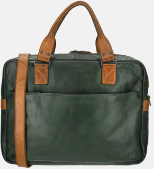 Bear Design laptoptas green/cognac