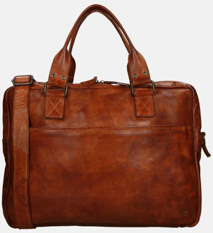 Bear Design Leandro Leren Laptoptas - 15 inch - Cognac