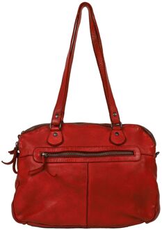 Bear Design Lieke Leren Schoudertas - Rood
