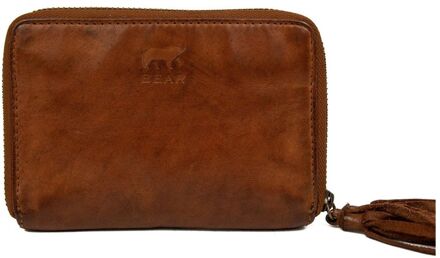 Bear Design Marijn Portemonnee cognac dames portemonnee - H 9 x B 13.5 x D 1 cm