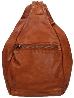 Bear Design Nienke Leren Schoudertas / Rugtas - Cognac