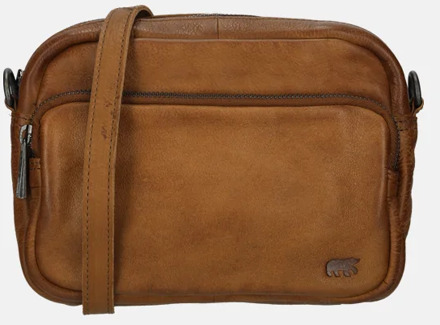 Bear Design Peggy crossbody tas cognac