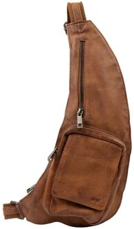 Bear Design Renee Leren Crossbodytas / Bodybag - Cognac