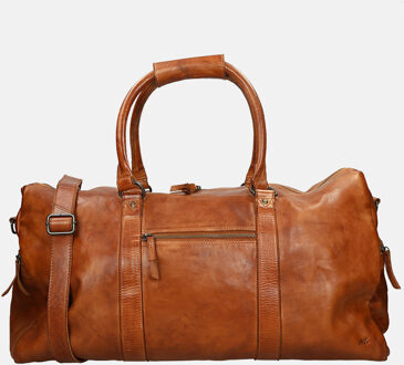 Bear Design Ruben Leren Weekendtas Cognac brown
